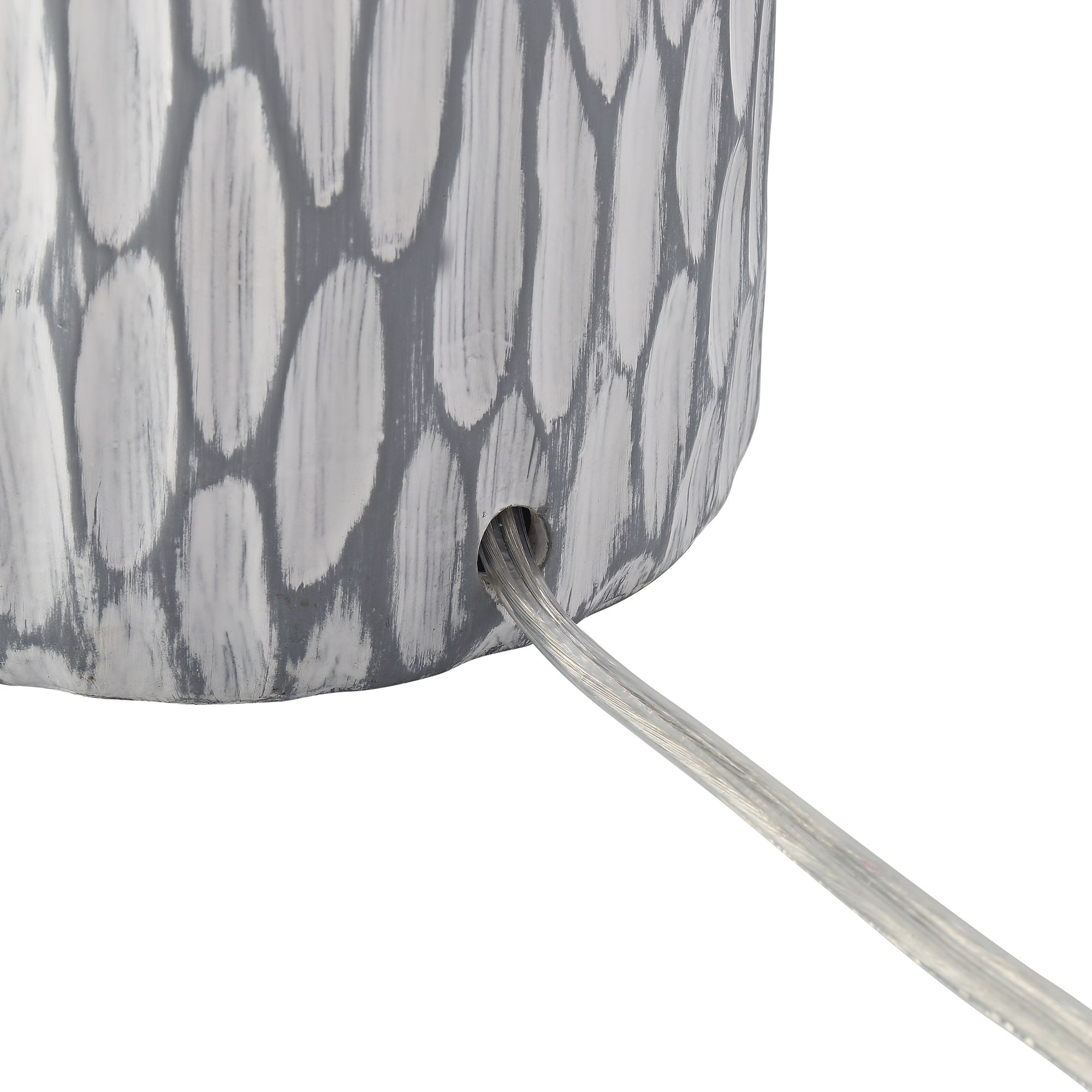 Image 7 Possini Euro Patrick 26 1/4" Gray Whitewash Modern Ceramic Table Lamp more views