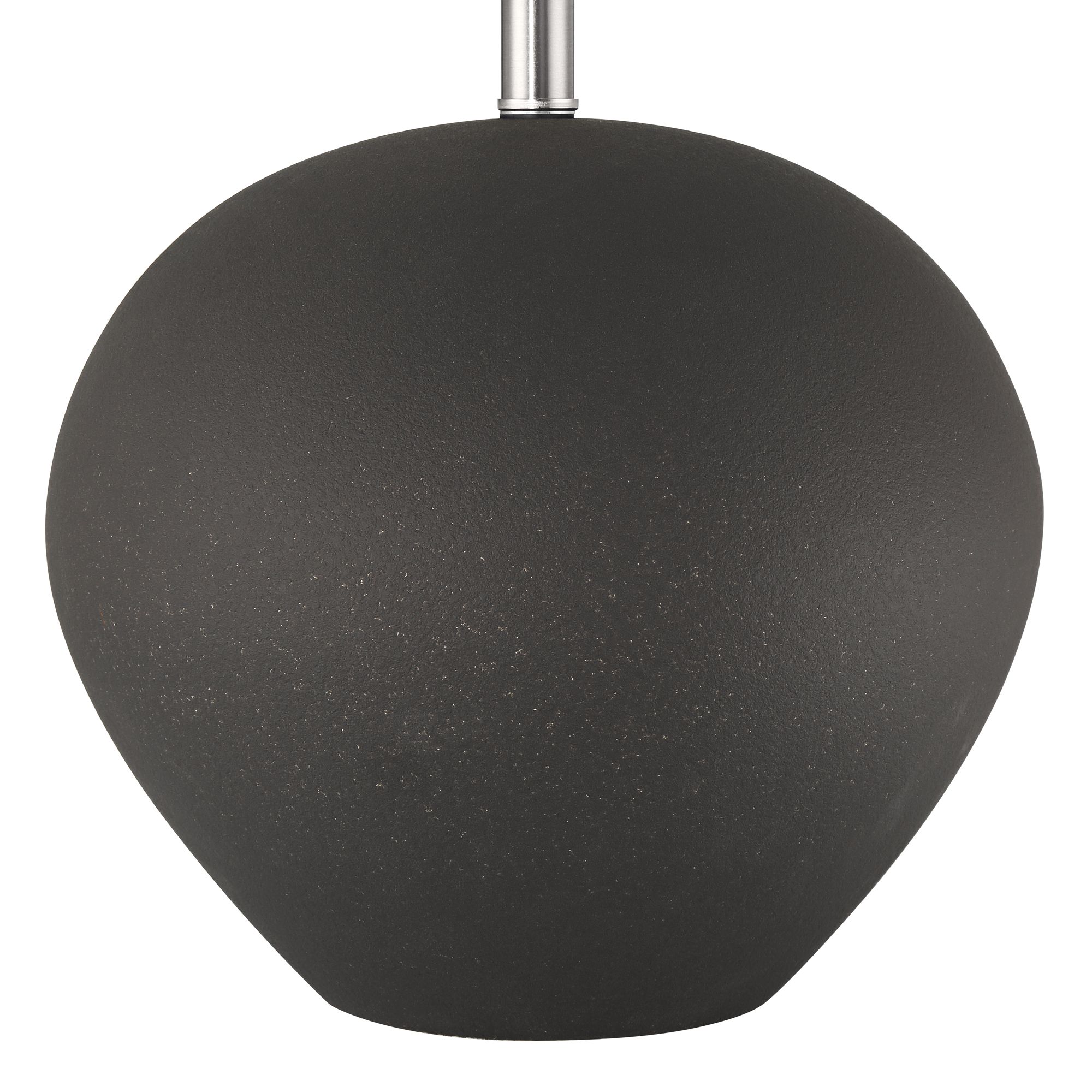 Image 7 Possini Euro Paulo 24 1/2" High Matte Black Ceramic Pot Table Lamp more views