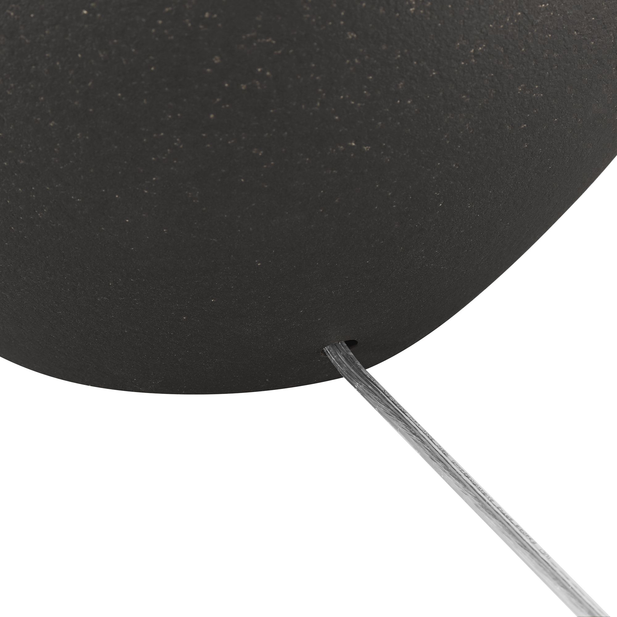 Possini Euro Paulo 24 1/2" High Matte Black Ceramic Pot Table Lamp in scene