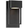 2_Possini Euro Pavel 9 1/2" High Black Dark Sky LED Outdoor Wall Light