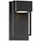 Possini Euro Pavel 9 1/2" High Black Dark Sky LED Outdoor Wall Light
