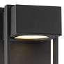 3_Possini Euro Pavel 9 1/2" High Black Dark Sky LED Outdoor Wall Light more views