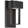 5_Possini Euro Pavel 9 1/2" High Black Dark Sky LED Outdoor Wall Light more views