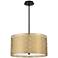 Possini Euro Pearson 20"W Gold and Black Drum 3-Light Pendant Light