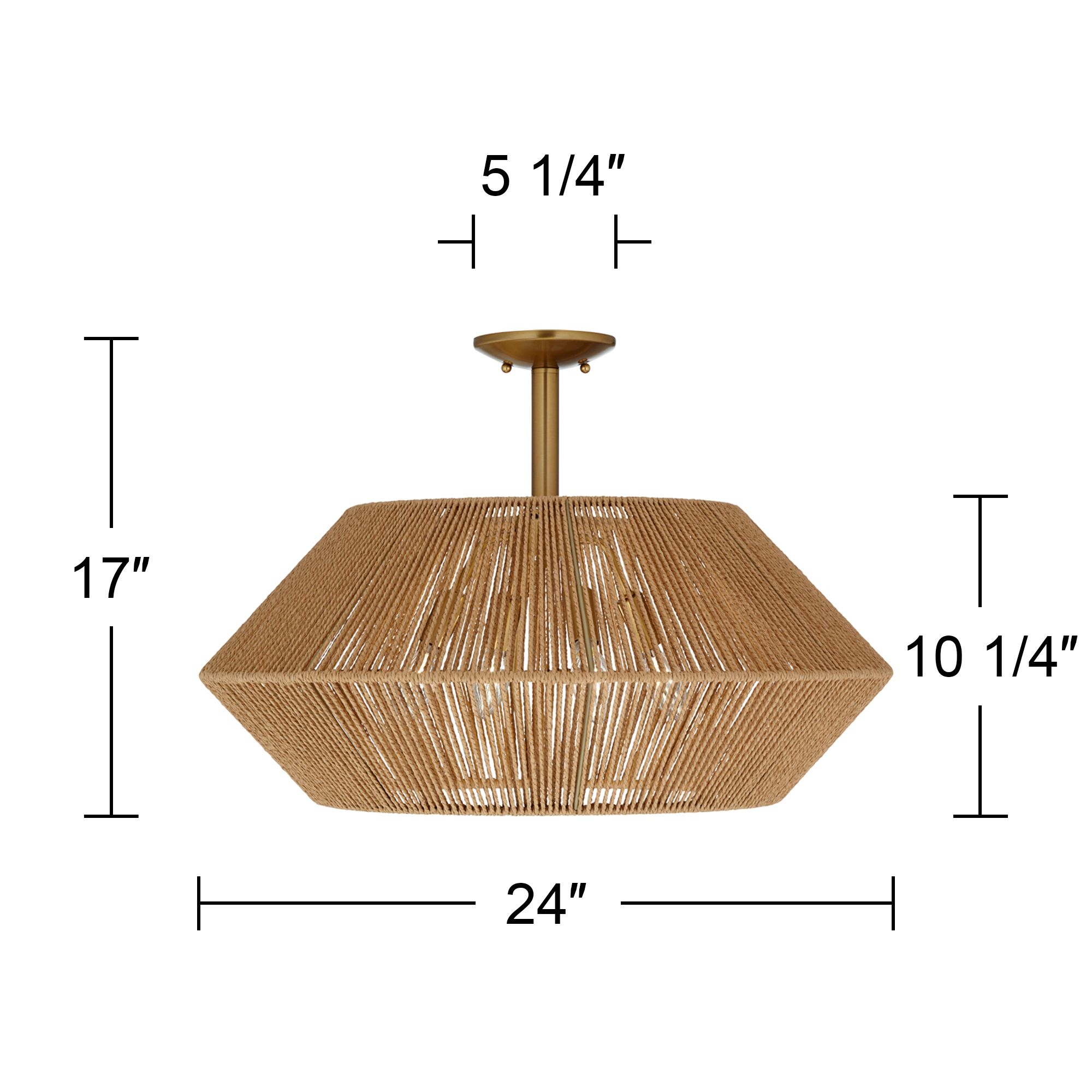 Watch A Video About the Possini Euro Pedro Brass and Rattan 4 Light Ceiling Light