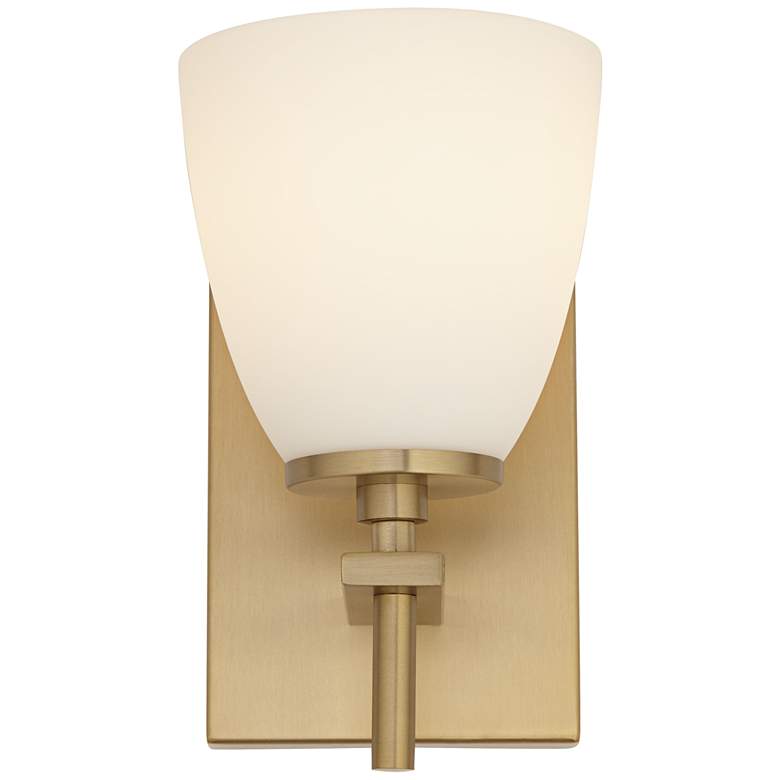 Image 4 Possini Euro Pell 8 1/2" High Brass Wall Sconce Set of 2 more views