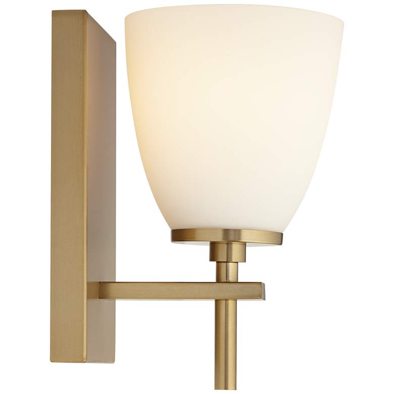 Image 6 Possini Euro Pell 8 1/2" High Brass Wall Sconce Set of 2 more views
