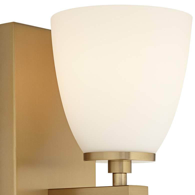 Image 3 Possini Euro Pell 8 1/2 inch High Brass Wall Sconce more views