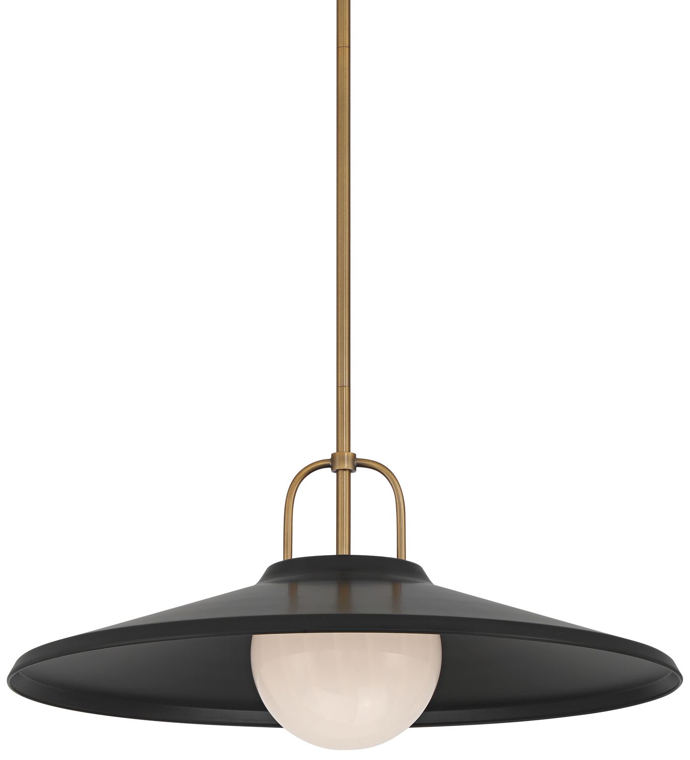 Image 2 Possini Euro Pepita 22" Wide Brass and Black Rustic Pendant Light
