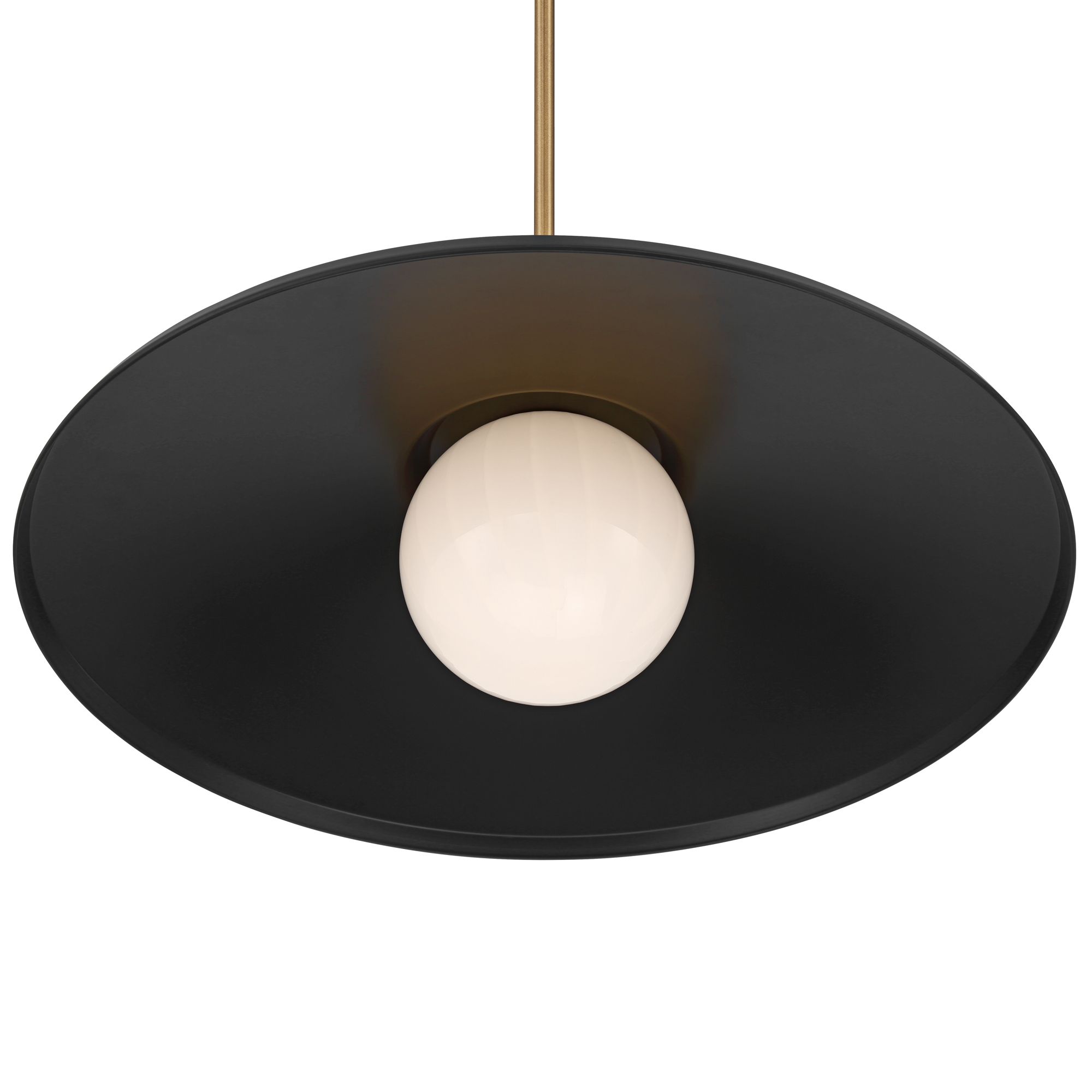 Image 4 Possini Euro Pepita 22" Wide Brass and Black Rustic Pendant Light more views