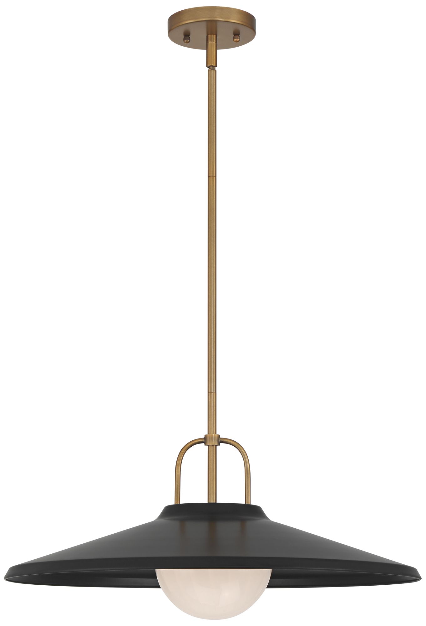 Image 7 Possini Euro Pepita 22" Wide Brass and Black Rustic Pendant Light more views