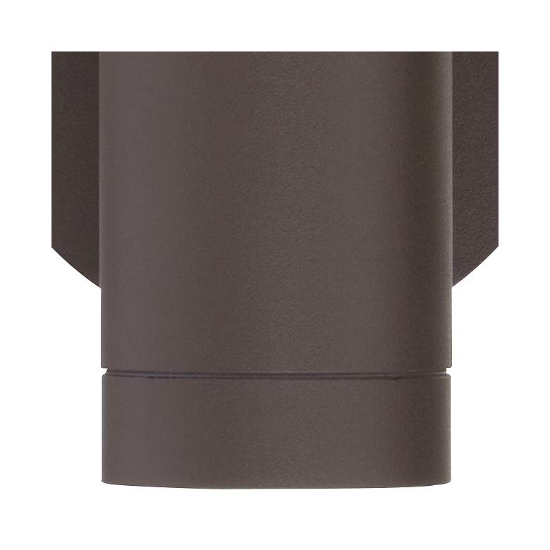 Image 4 Possini Euro Peri 6 1/2 inch High Matte Bronze Up and Down Wall Light more views