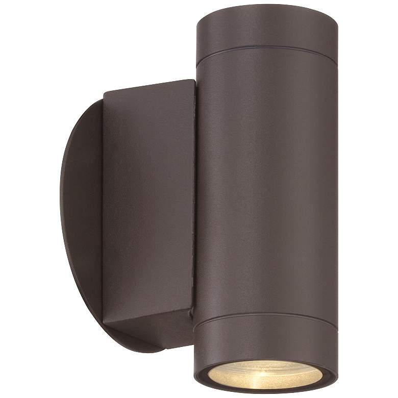 Image 6 Possini Euro Peri 6 1/2 inch High Matte Bronze Up and Down Wall Light more views