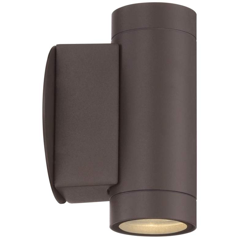 Image 7 Possini Euro Peri 6 1/2 inch High Matte Bronze Up and Down Wall Light more views