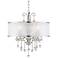 Possini Euro Perry 22" Wide Bright Nickel 4-Light Chandelier