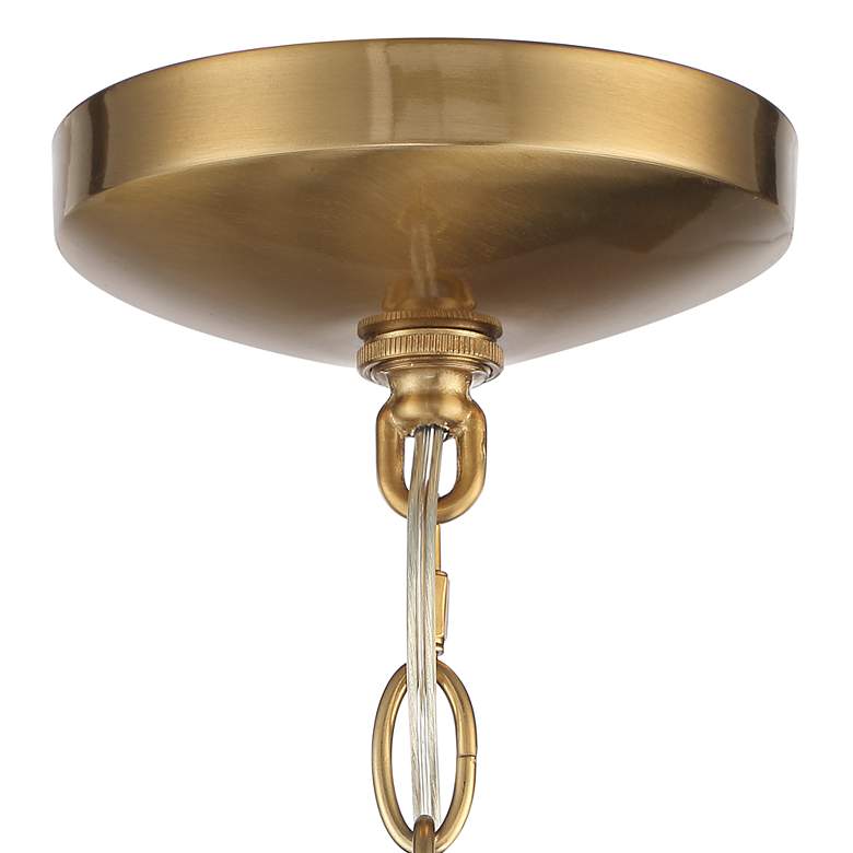 Image 5 Possini Euro Persephone 24" Wide Warm Antique Brass Drum Pendant Light more views