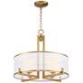 Possini Euro Persephone 24" Wide Warm Antique Brass Drum Pendant Light