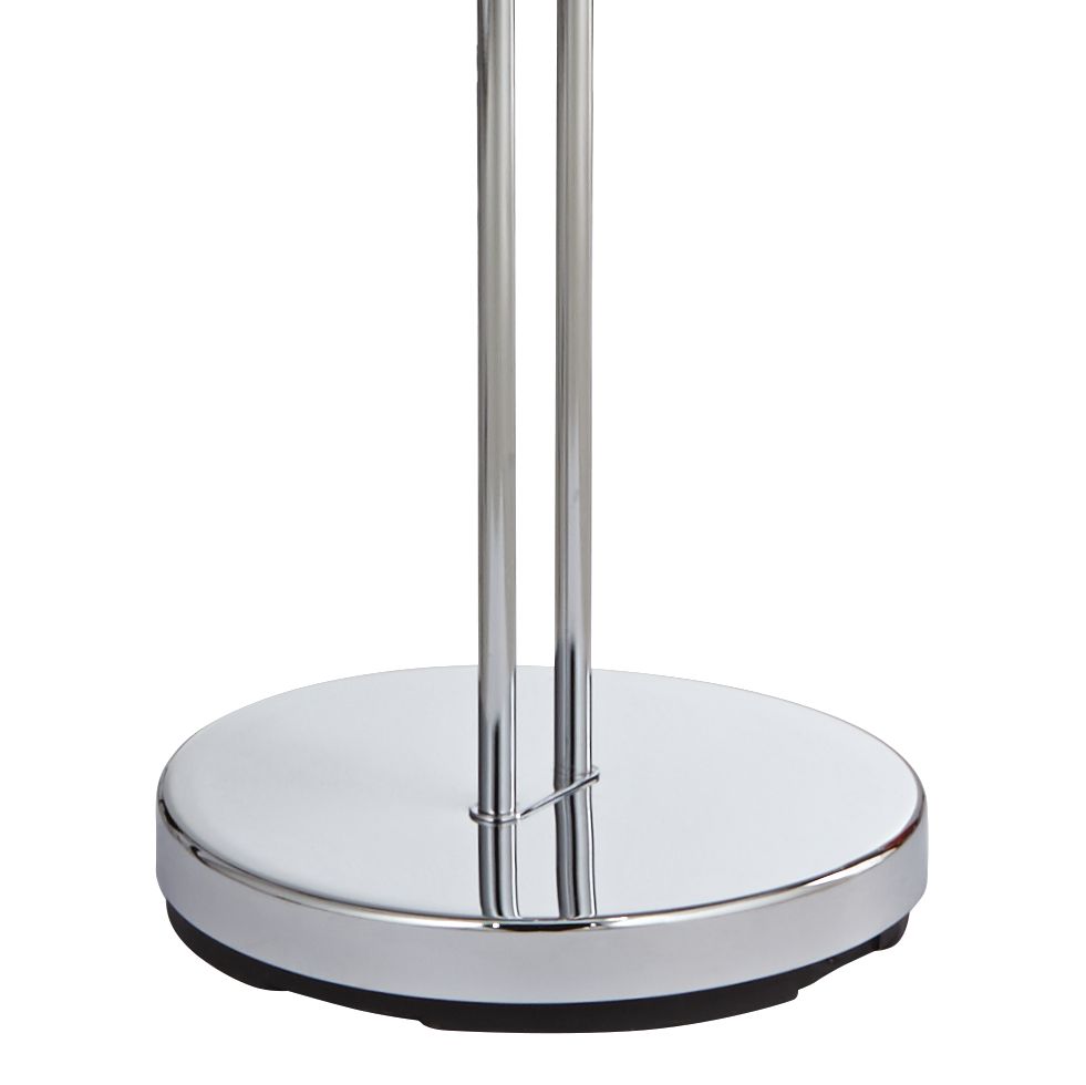 Image 7 Possini Euro Perseus Chrome LED Torchiere Floor Lamp with Reading Light more views