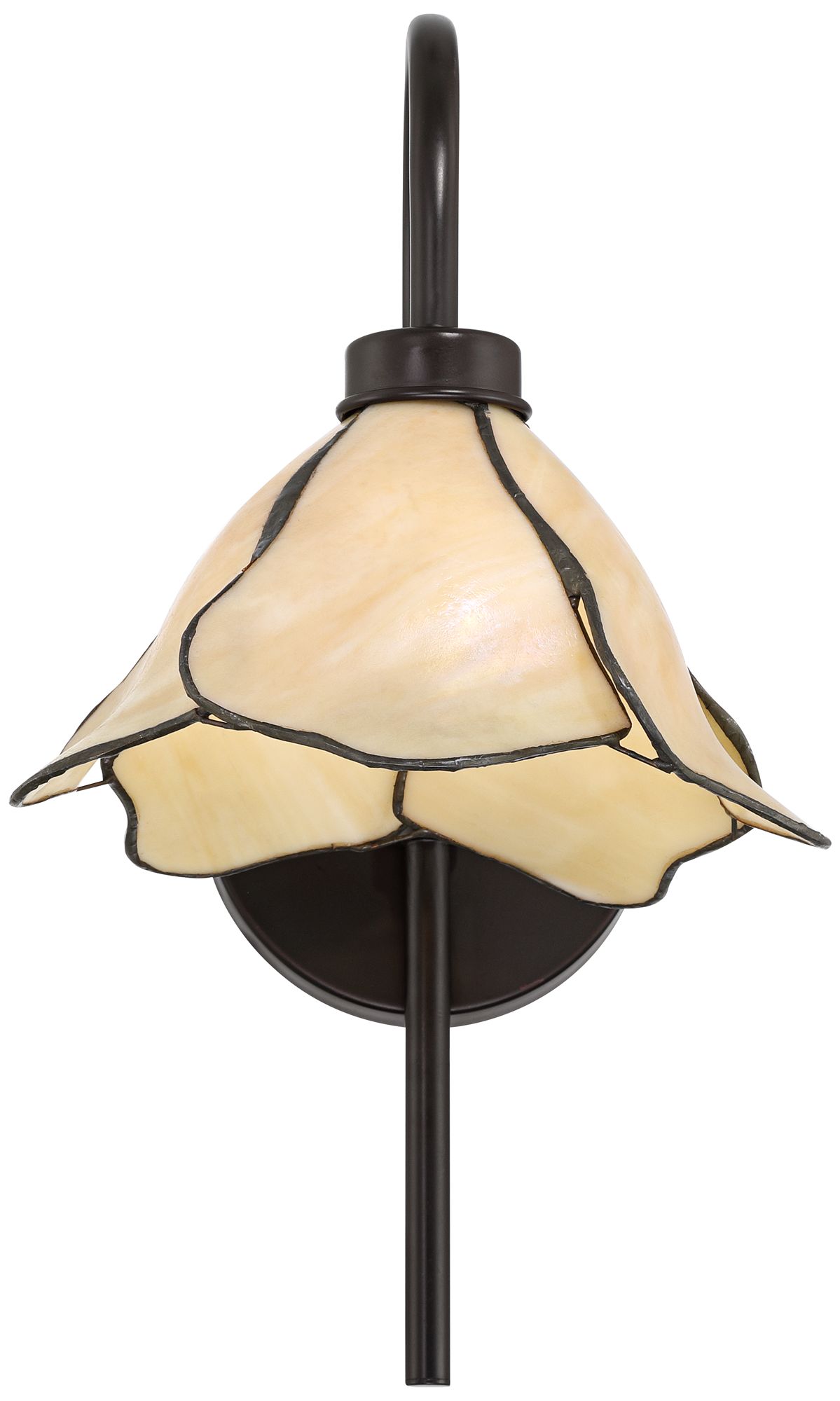Image 5 Possini Euro Petals 14 1/2" High Tiffany-Style Art Glass Wall Sconce more views