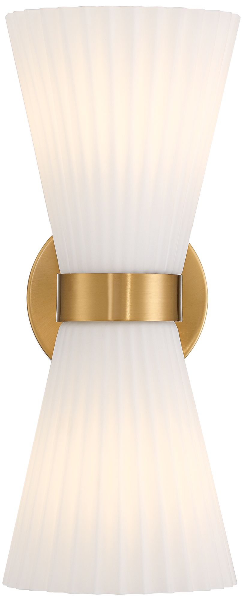 Image 5 Possini Euro Peter 14" High Warm Brass 2-Light Wall Sconce Set of 2 more views