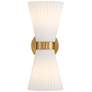 4_Possini Euro Peter 14" High Warm Brass 2-Light Wall Sconce Set of 2 more views