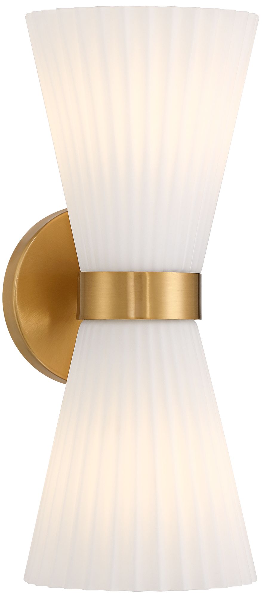 Image 6 Possini Euro Peter 14" High Warm Brass 2-Light Wall Sconce Set of 2 more views