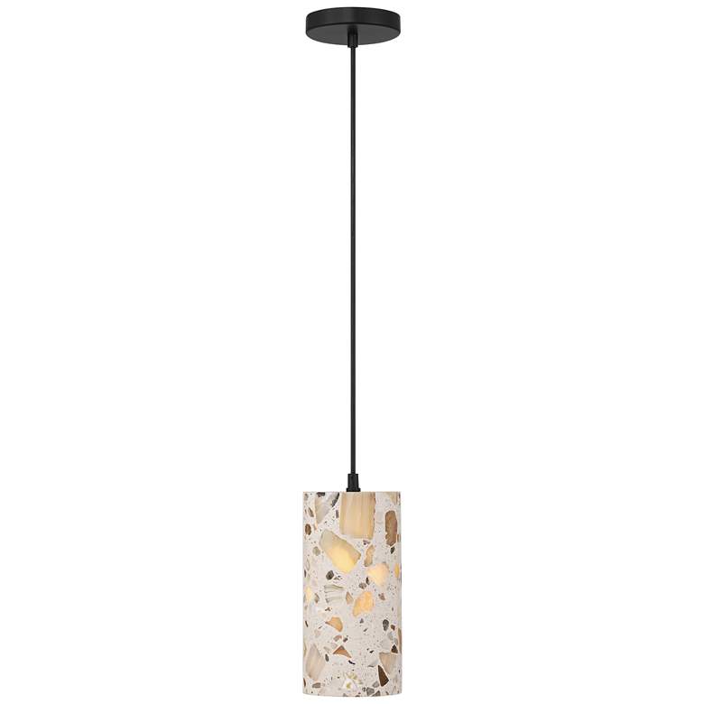 Image 6 Possini Euro Petroglyph 5" Wide Natural Stone Mini-Pendant Light more views