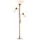 Possini Euro Pharos 71" Tree Torchiere Marble and Gold Floor Lamp