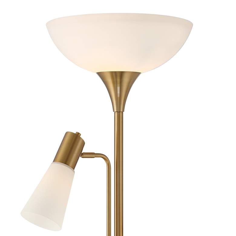Image 4 Possini Euro Pharos 71" Tree Torchiere Marble and Gold Floor Lamp more views