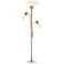 Possini Euro Pharos Tree Torchiere with Marble Base