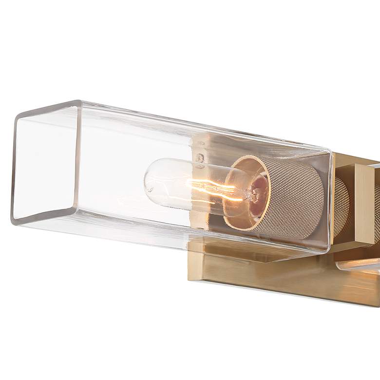 Image 4 Possini Euro Philip 20" Wide Warm Brass 2-Light Bath Light more views