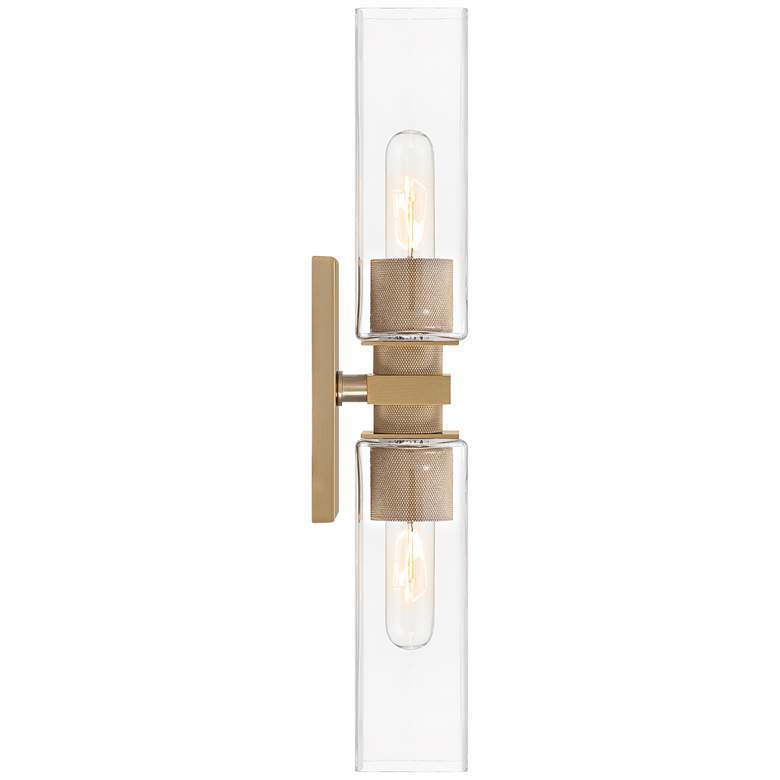 Image 6 Possini Euro Philip 20" Wide Warm Brass 2-Light Bath Light more views