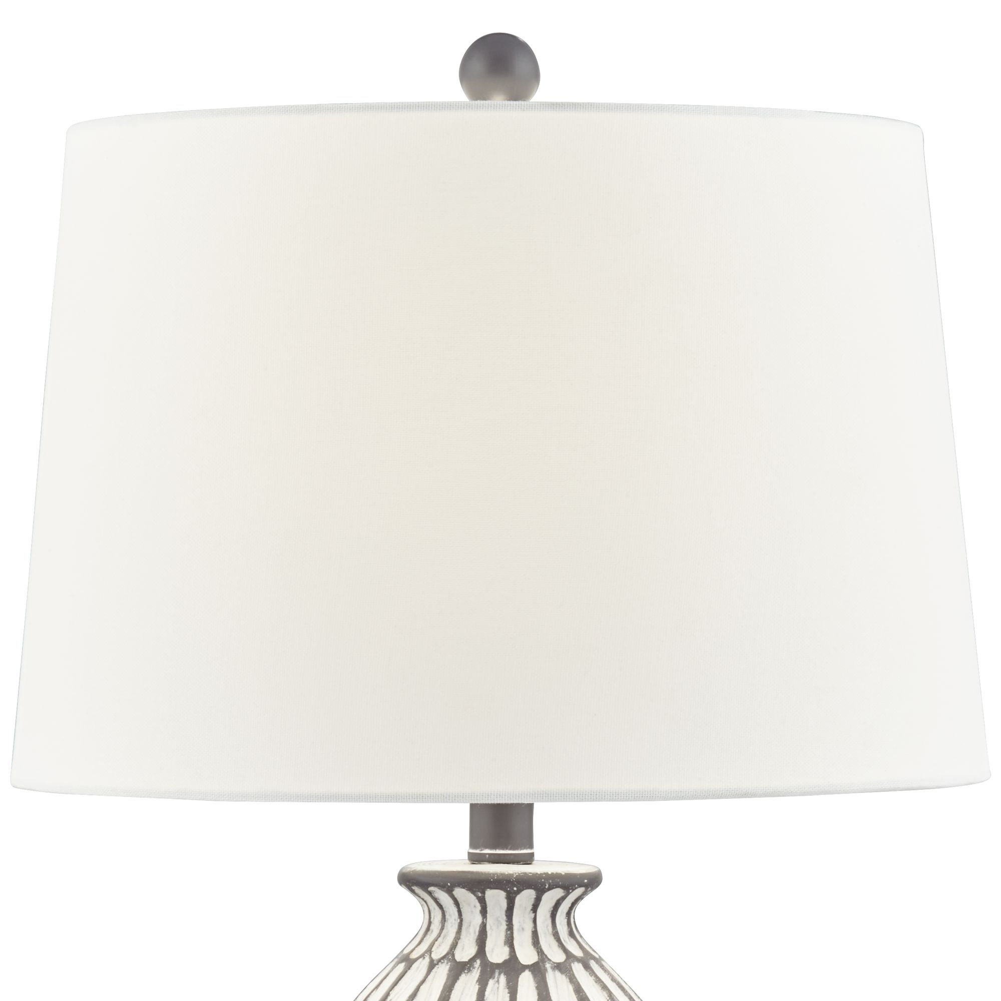 Image 5 Possini Euro Philip 28 1/4" Gray Wash Modern Table Lamps Set of 2 more views