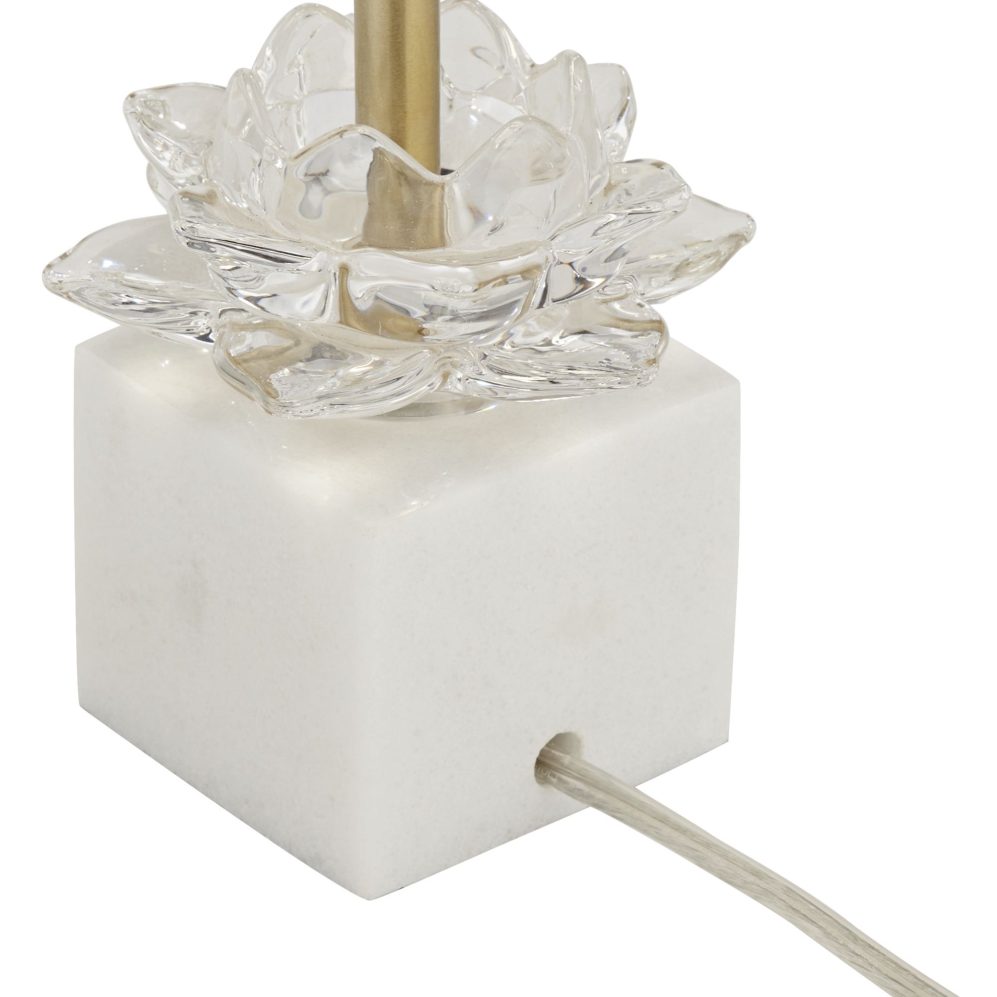 Image 7 Possini Euro Phoebe 28 1/2" Luxe Gold and Marble Buffet Lamps Set of 2 more views