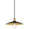 Possini Euro Piaza 12 1/4" Wide Black and Gold Pendant Light