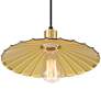 5_Possini Euro Piaza 12 1/4" Wide Black and Gold Pendant Light more views