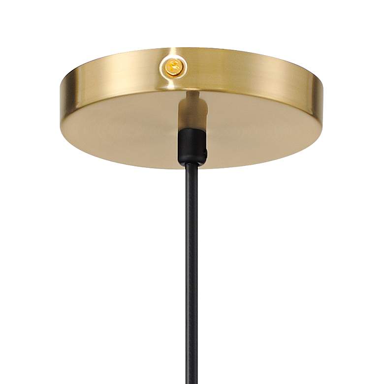 Image 6 Possini Euro Piaza 12 1/4" Wide Black and Gold Pendant Light more views