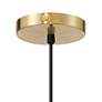 7_Possini Euro Piaza 12 1/4" Wide Black and Gold Pendant Light more views