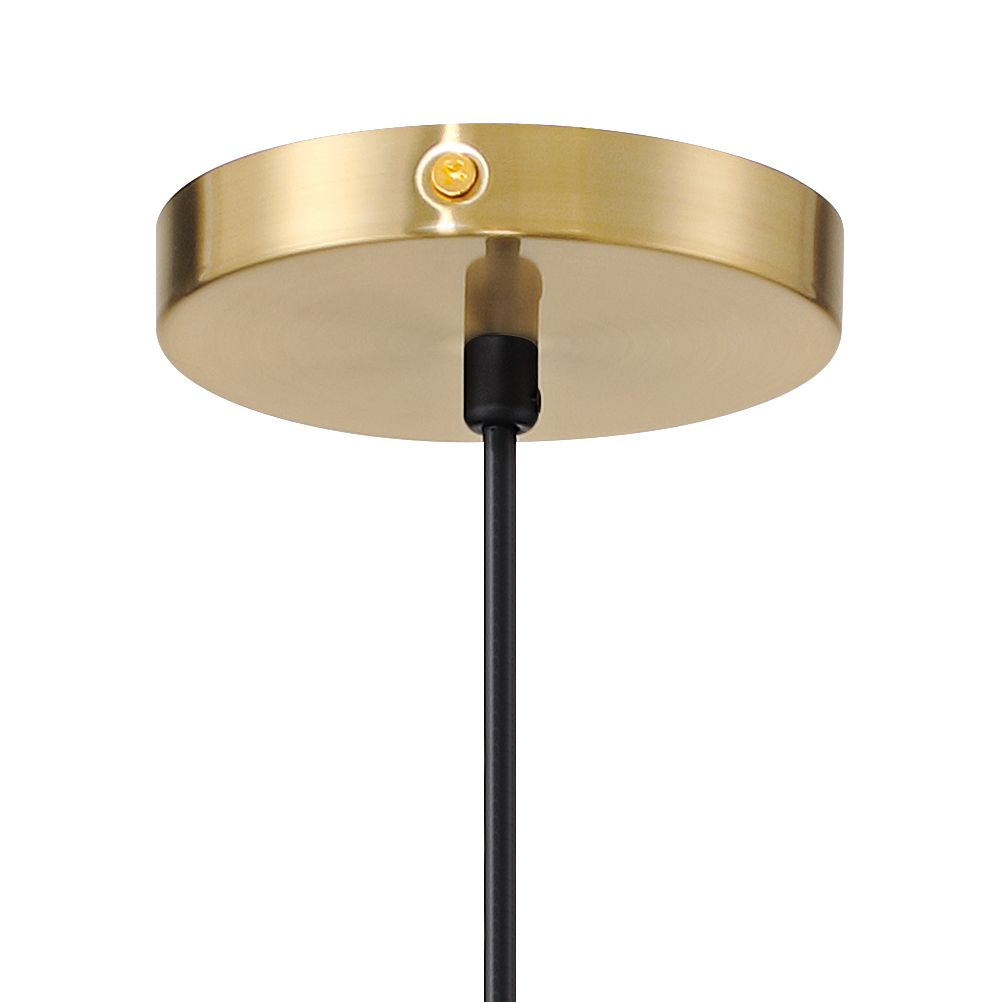 Image 6 Possini Euro Piazza 12 1/4" Wide Black and Gold Pendant Light more views