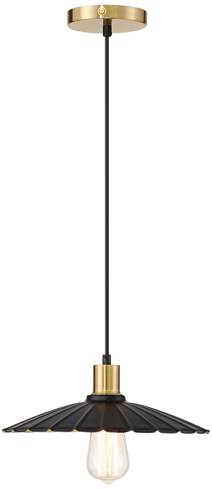 Watch A Video About the Possini Euro Piaza 12 1/4 Wide Black and Gold Pendant Light