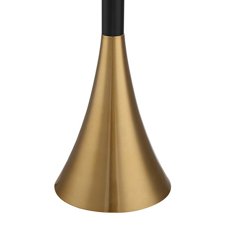 Image 5 Possini Euro Piazza 72 1/2" Brass and Black Torchiere Floor Lamp more views