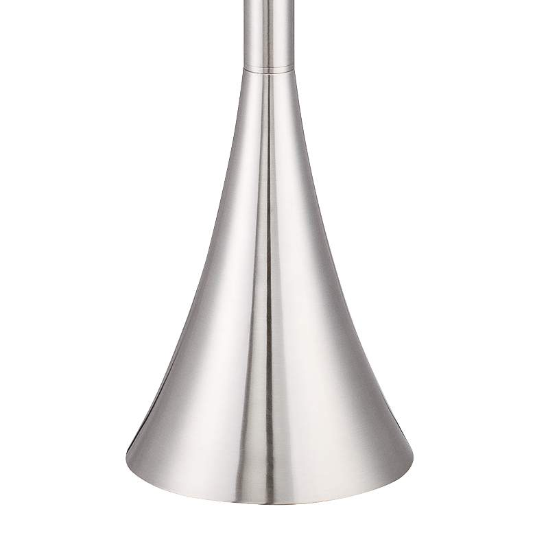Image 5 Possini Euro Piazza 72 1/2 inch Brushed Nickel Modern Torchiere Floor Lamp more views