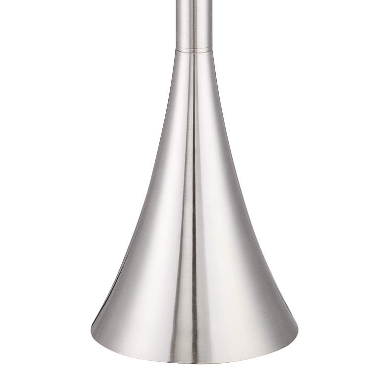 Image 5 Possini Euro Piazza 72 1/2" Brushed Nickel Modern Torchiere Floor Lamp more views