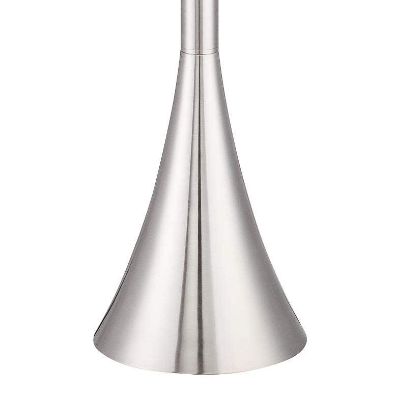 Image 3 Possini Euro Piazza 76.8" Nickel Torchiere Floor Lamp with Riser more views