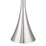 3_Possini Euro Piazza 76.8" Nickel Torchiere Floor Lamp with Riser more views