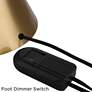 4_Possini Euro Piazza Brass and Black Torchiere Floor Lamp with Black Riser more views