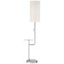 Thumbnail3 of Possini Euro Piccolo 60 1/2" Nickel Floor Lamp with Glass Tray Table