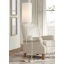Thumbnail2 of Possini Euro Piccolo 60 1/2" Nickel Floor Lamp with Glass Tray Table