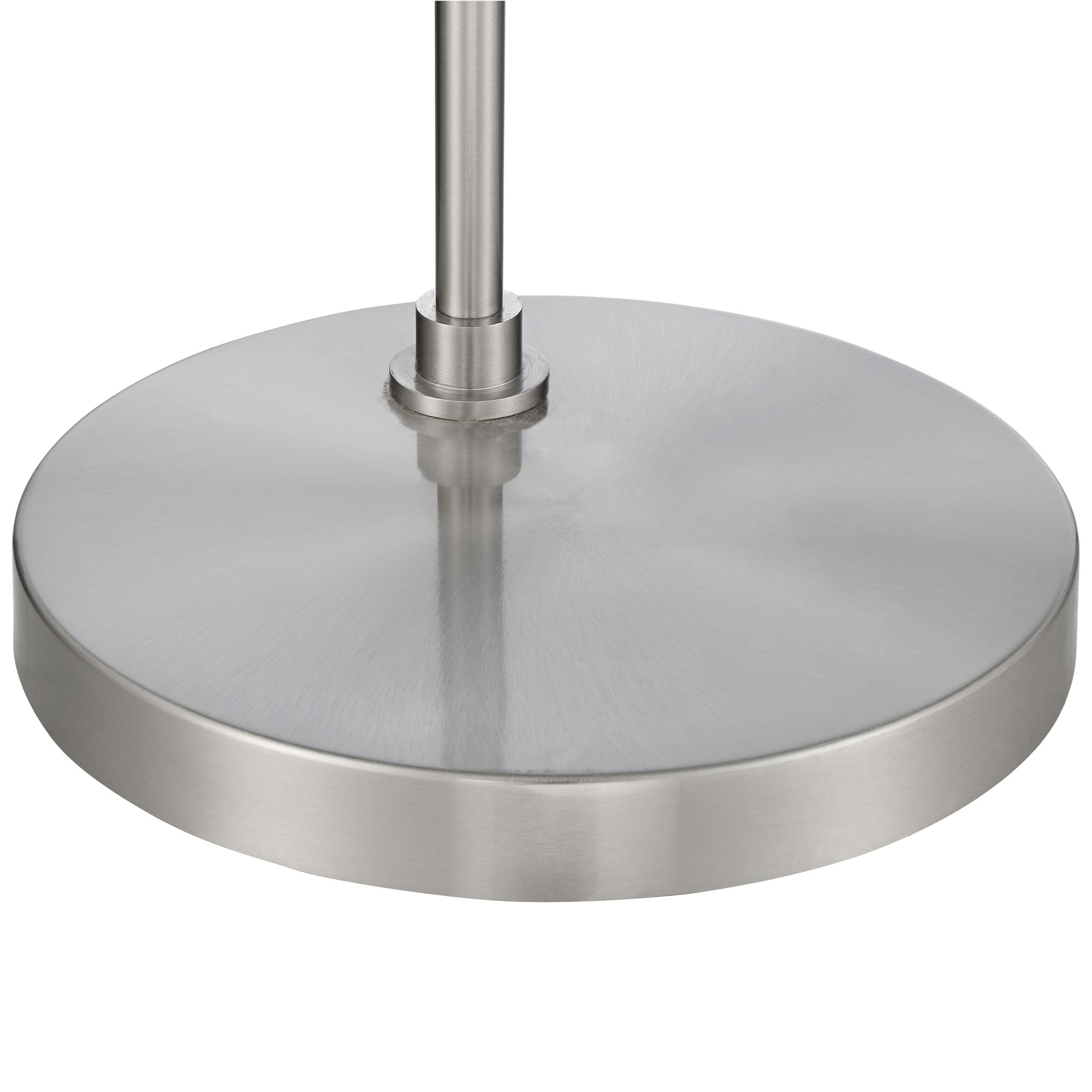 Image 6 Possini Euro Piccolo 60 1/2" Nickel Floor Lamp with Glass Tray Table more views