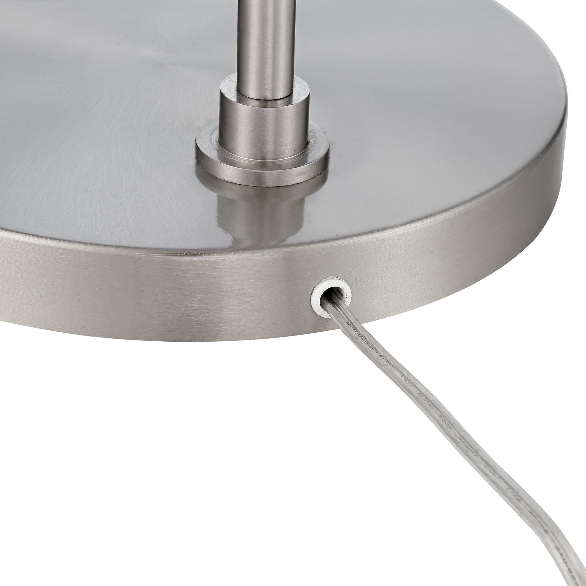 Image 7 Possini Euro Piccolo 60 1/2" Nickel Floor Lamp with Glass Tray Table more views